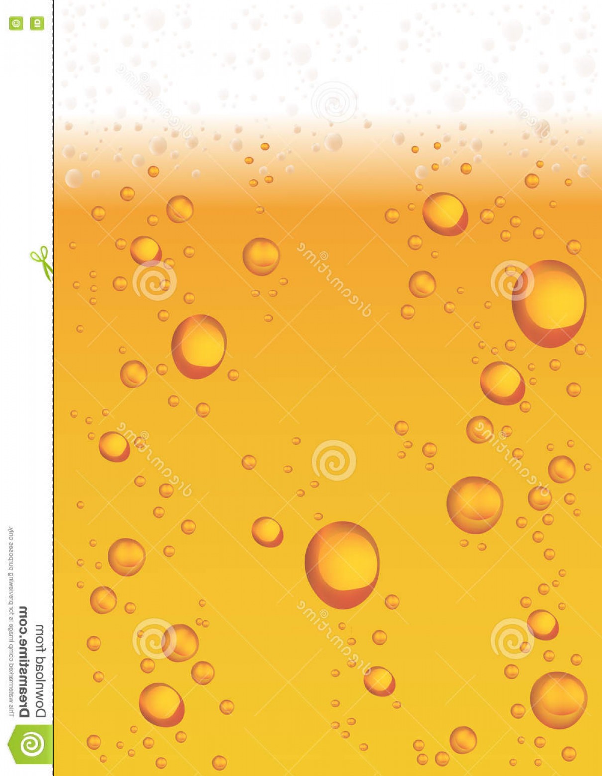 1210x1560 Stock Illustration Beer Foam Bubbles Vector Background
