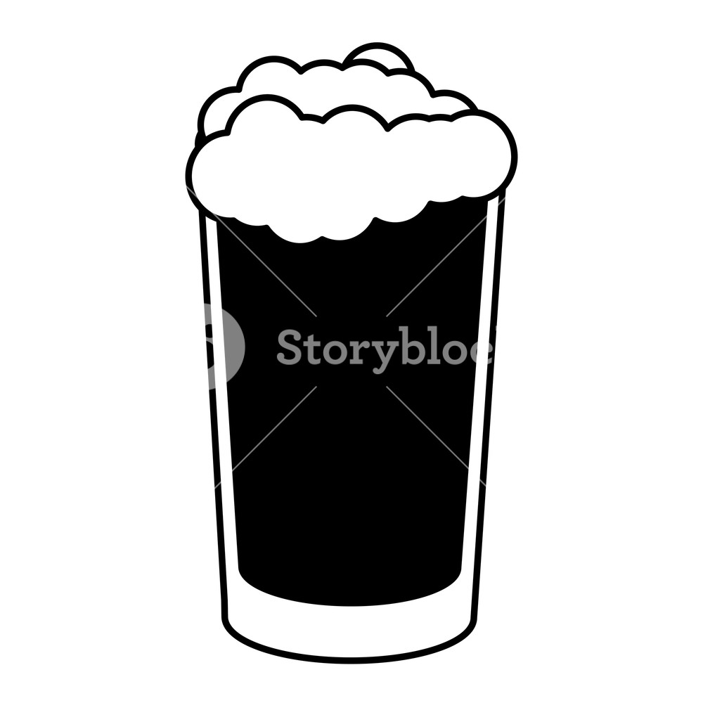 1000x1000 Cold Beer Foam On White Background Vector Illustration Royalty