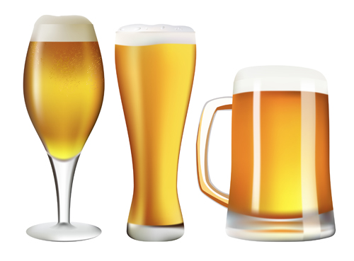 500x369 Beer And Glass Cup Design Graphic Vector Free Download