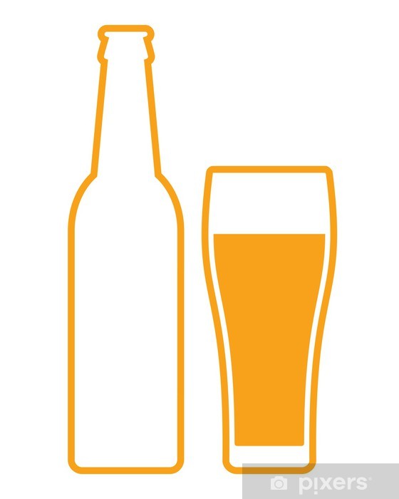 560x700 Beer Bottle And Glass