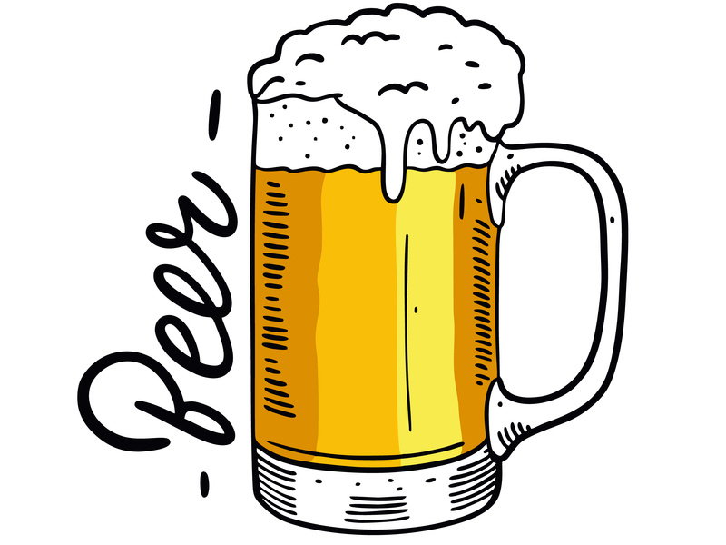 800x600 Beer Glass Vector Illustration