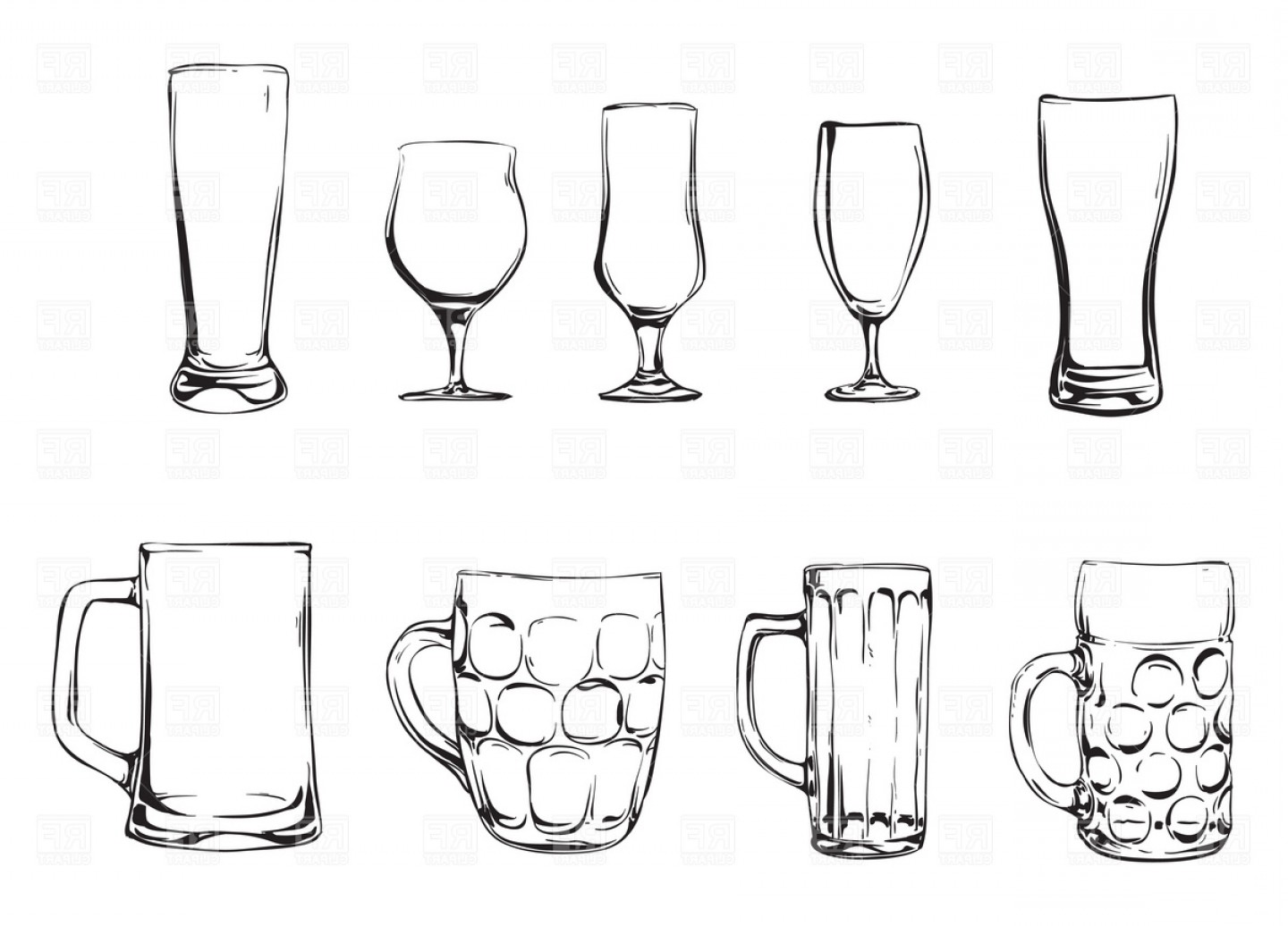 Beer Glass Vector at Vectorified.com | Collection of Beer Glass Vector ...