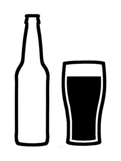 236x315 Beer Glasses Silhouette