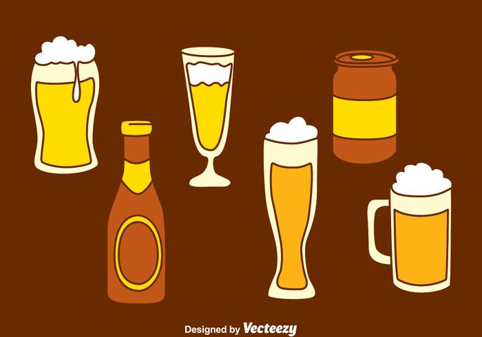 700x490 Hand Drawn Glass Beer Vector