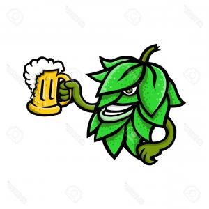 300x300 Seamless Pattern With Green Beer Hops Colorful Vector Catchsplace