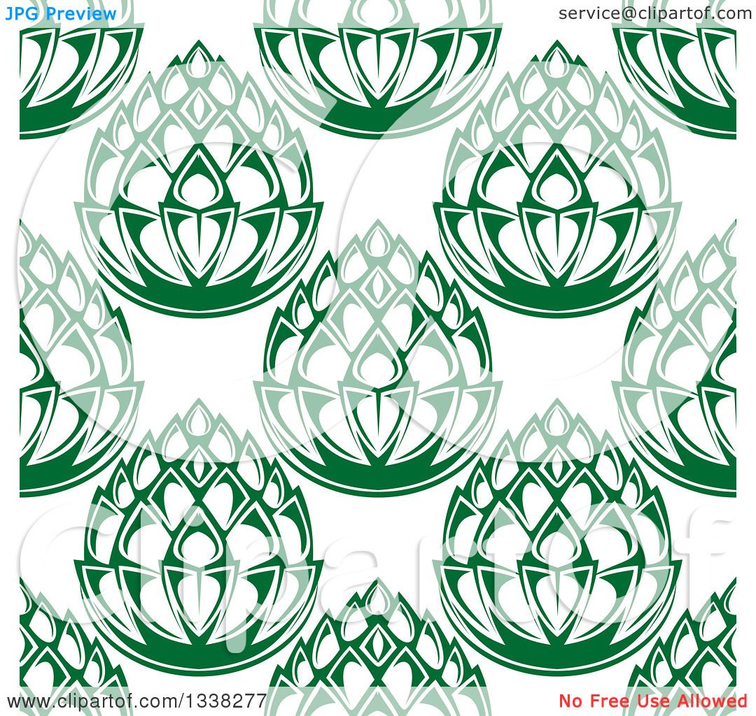 1080x1024 Clipart Of A Seamless Background Pattern Of Green Beer Hops