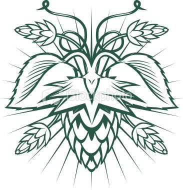 366x380 Design With Hops, Leaves And Vines Art In The Heart