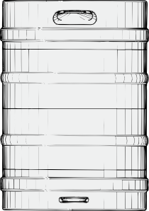 210x298 Beer Keg Clip Art