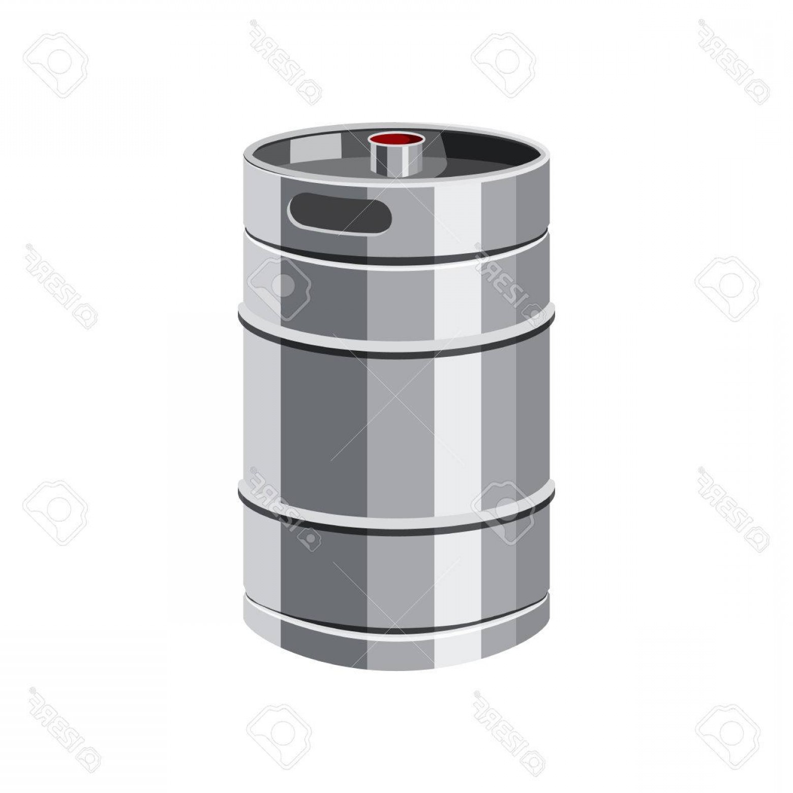 1560x1560 Photostock Vector Metal Beer Keg Icon In Cartoon Style Isolated