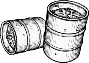 297x210 Beer Keg Clipart