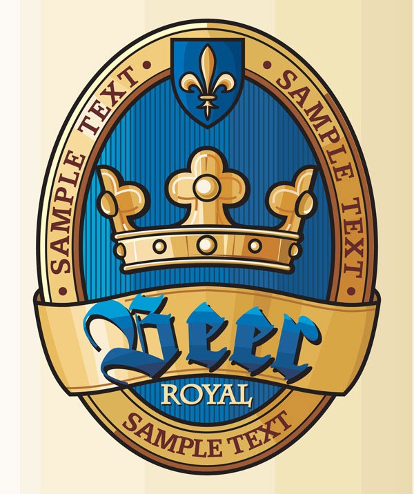 600x716 Beer Label Vector Material My Free Photoshop World