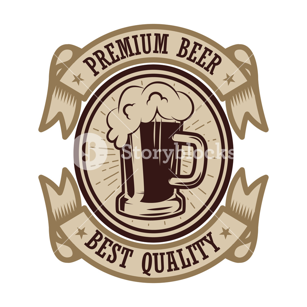 1000x1000 Vintage Beer Label Design Elements For Logo, Label, Emblem, Sign