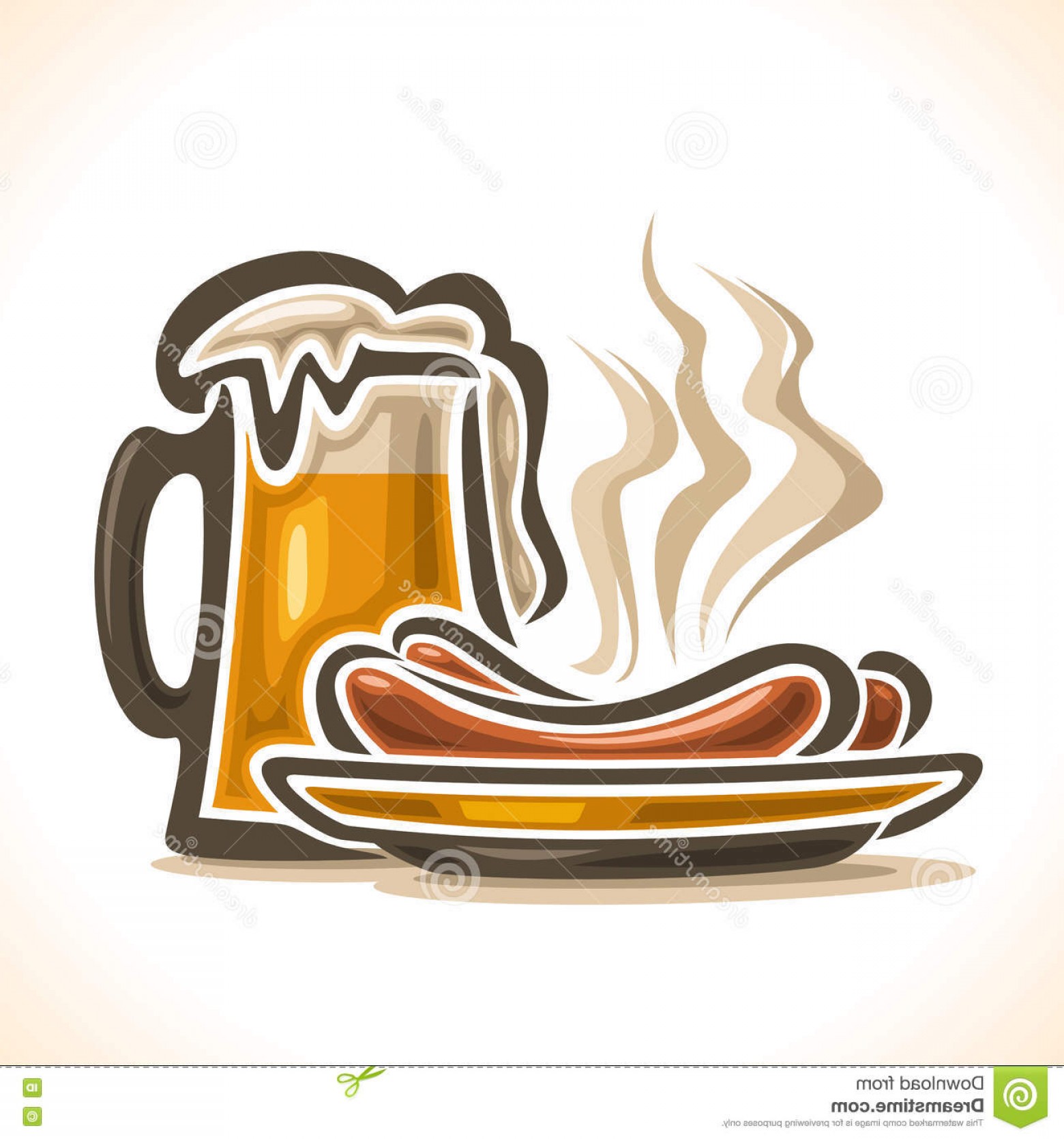 1560x1668 Stock Illustration Vector Logo Beer Consisting Isolated Glass Cup