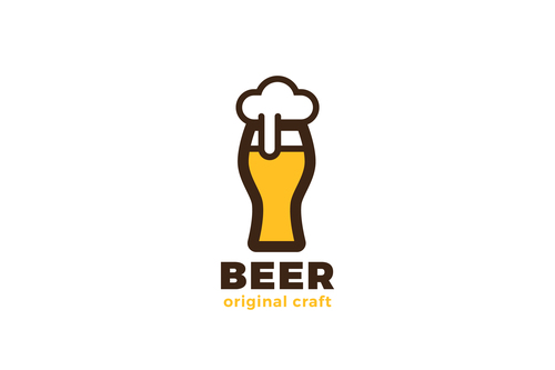 500x333 Craft Beer Glass Logo Vector Free Download