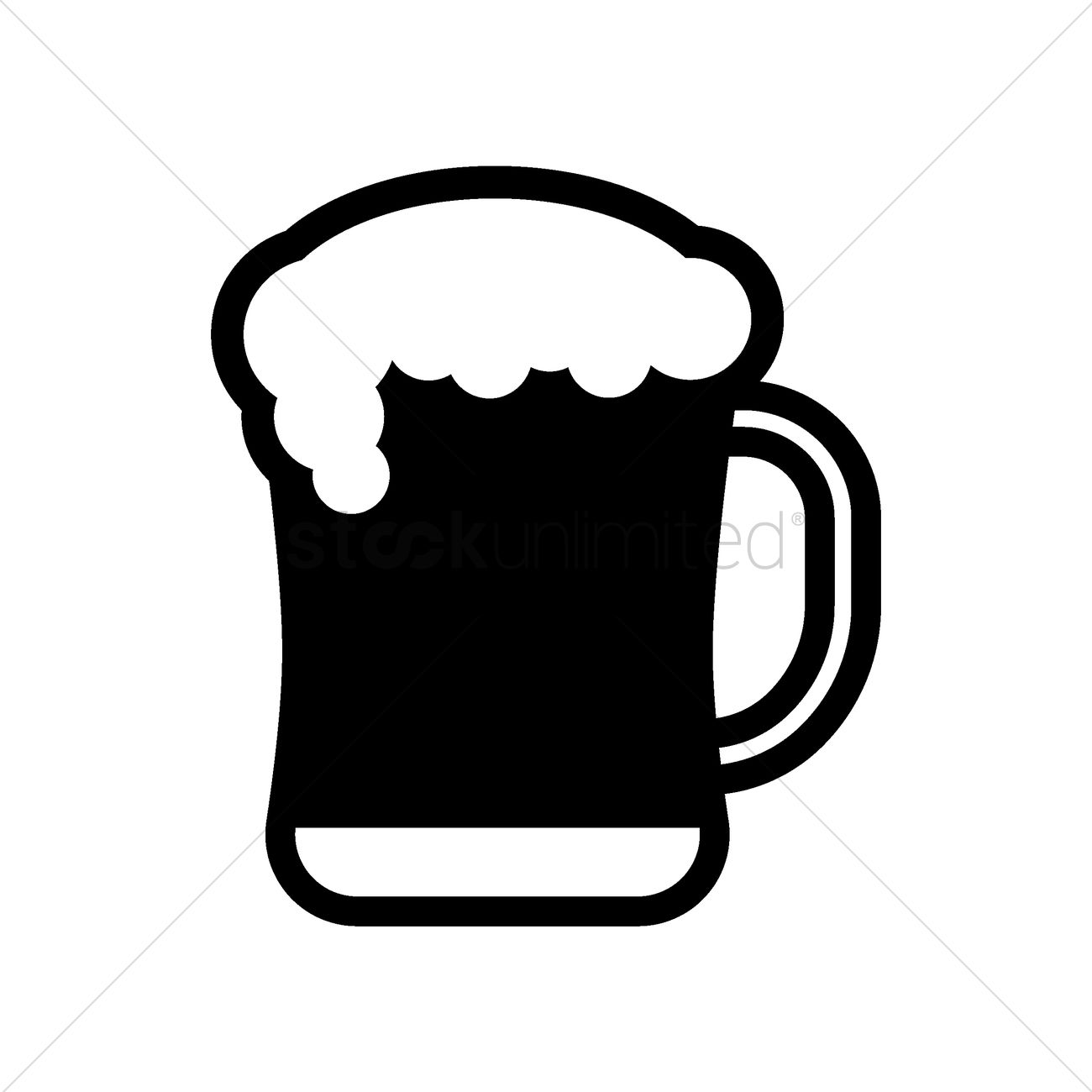 1300x1300 Beer Mug Vector Image