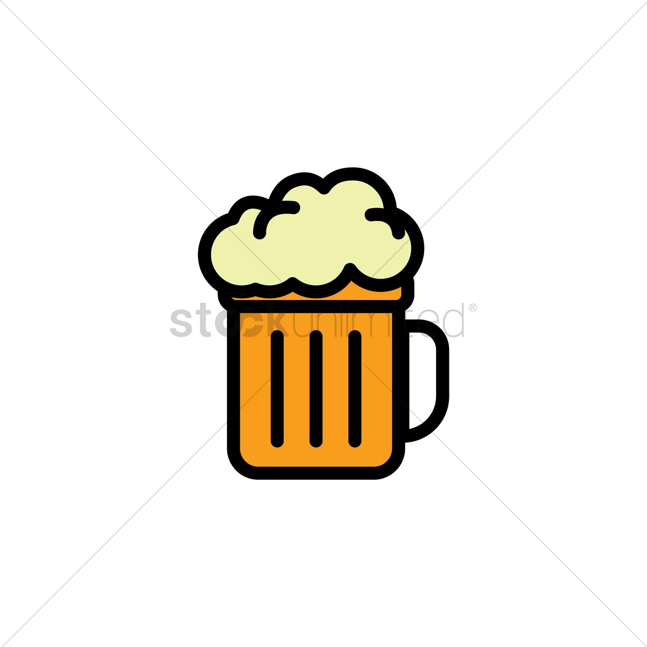 1300x1300 Free Beer Mug Vector Image