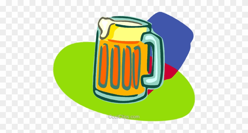 840x451 Full Frosty Beer Mug Royalty Free Vector Clip Art Illustration