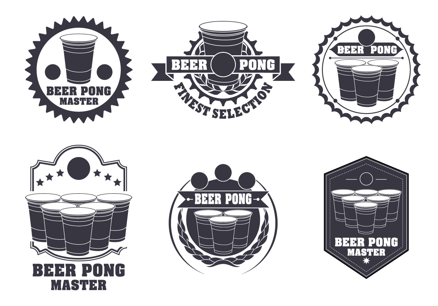 Beer Pong Free Vector Art 1400x980 Beer Pong Free Vector Art