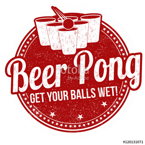 500x500 Beer Pong Stamp Stock Image And Royalty Free Vector