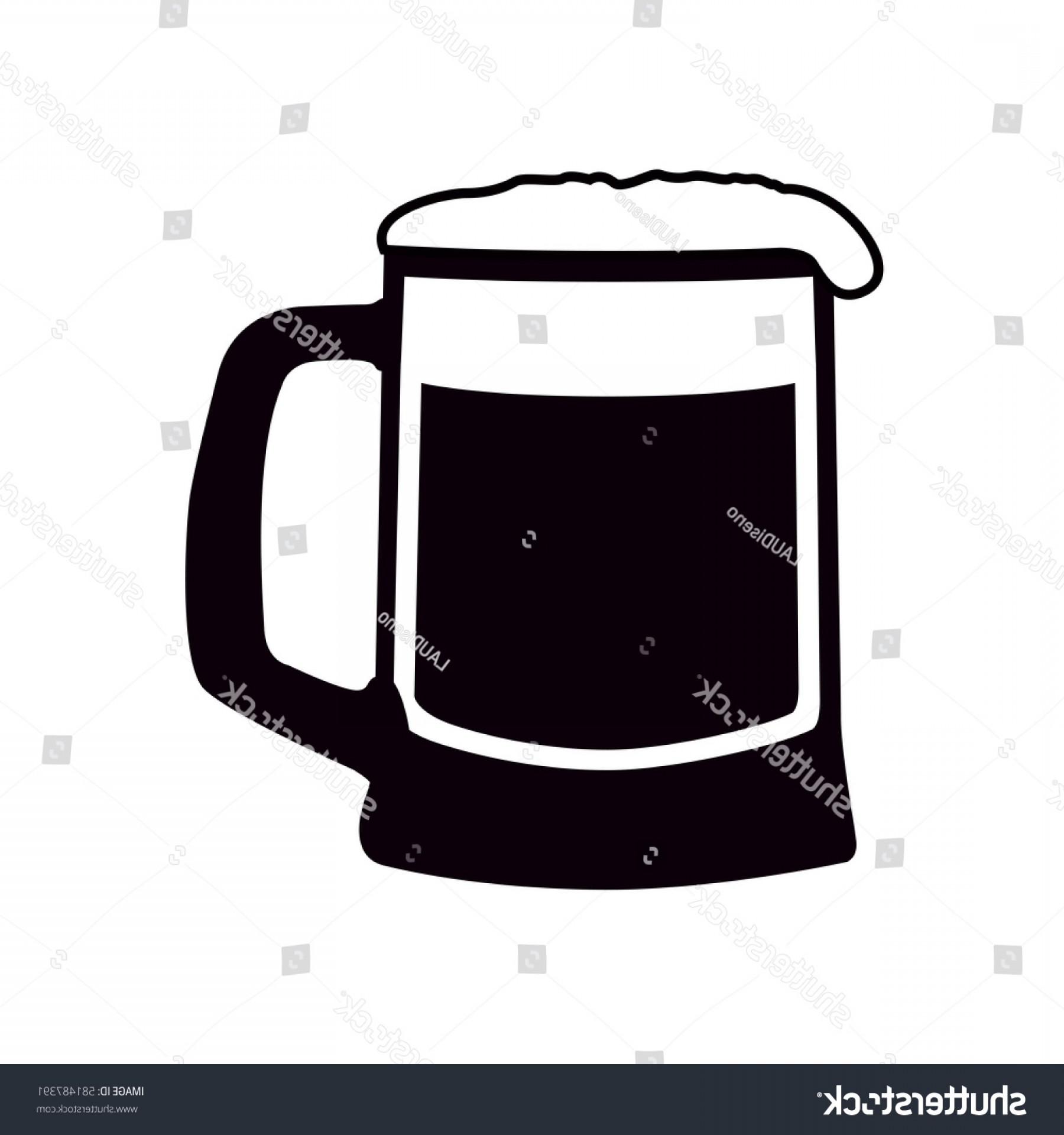 1800x1920 Isolated Silhouette Beer Mug Vector Illustration Catchsplace