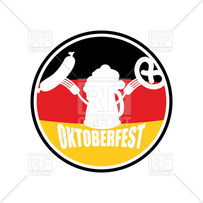 400x400 Round Emblem Of Oktoberfest Holiday