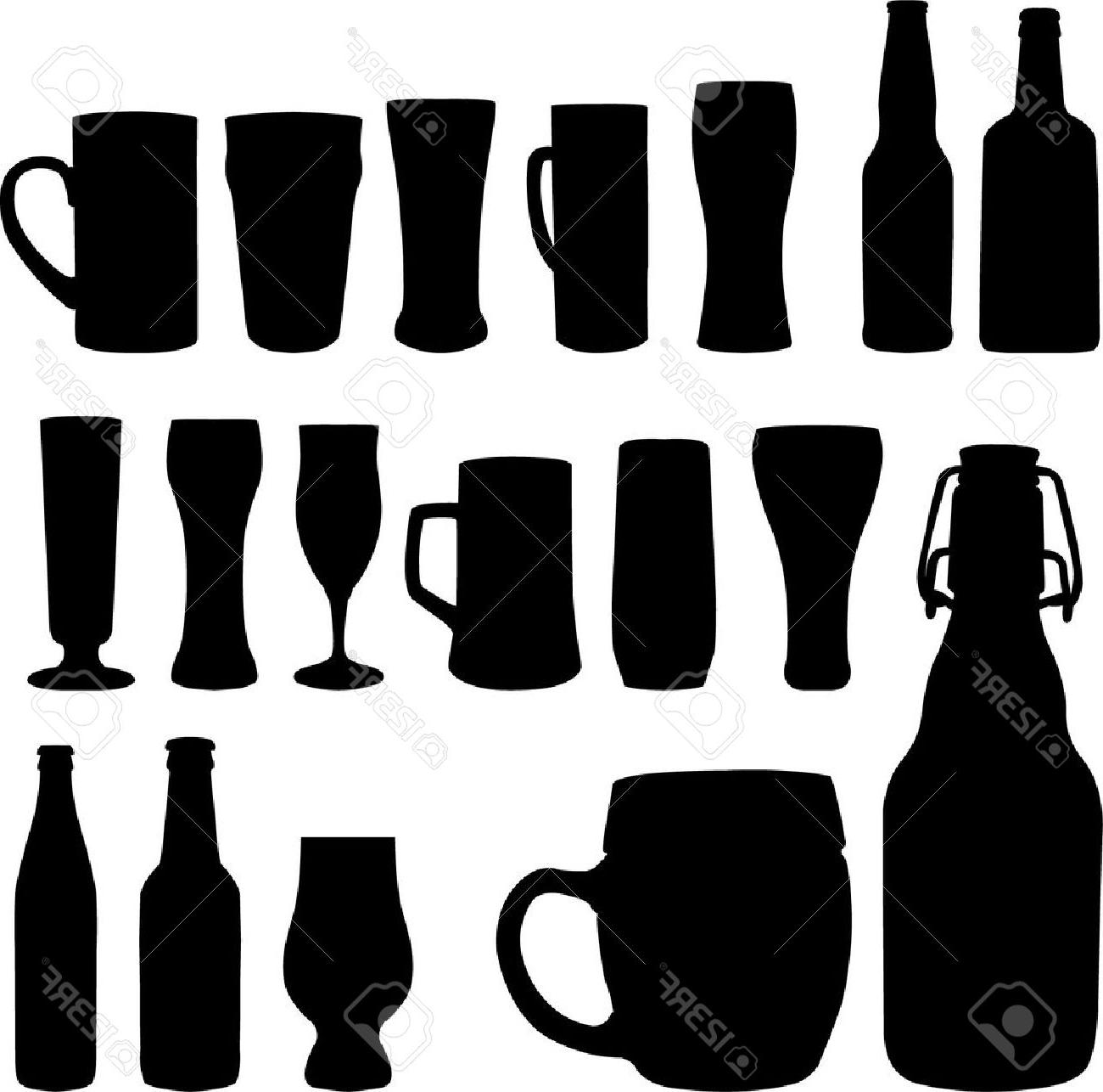1300x1286 Top Beer Mug Silhouette Vector Images Free Vector Art, Images