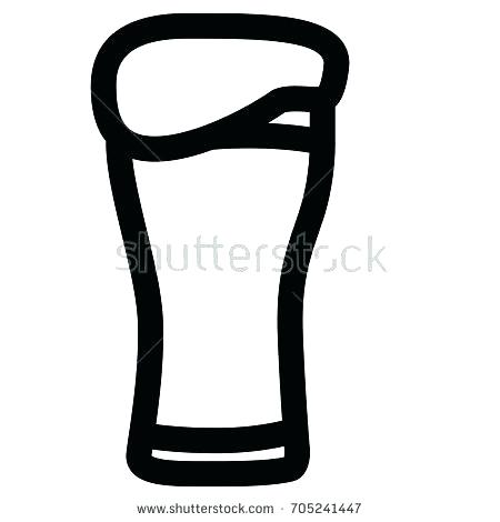 450x470 Beer Glass Silhouette