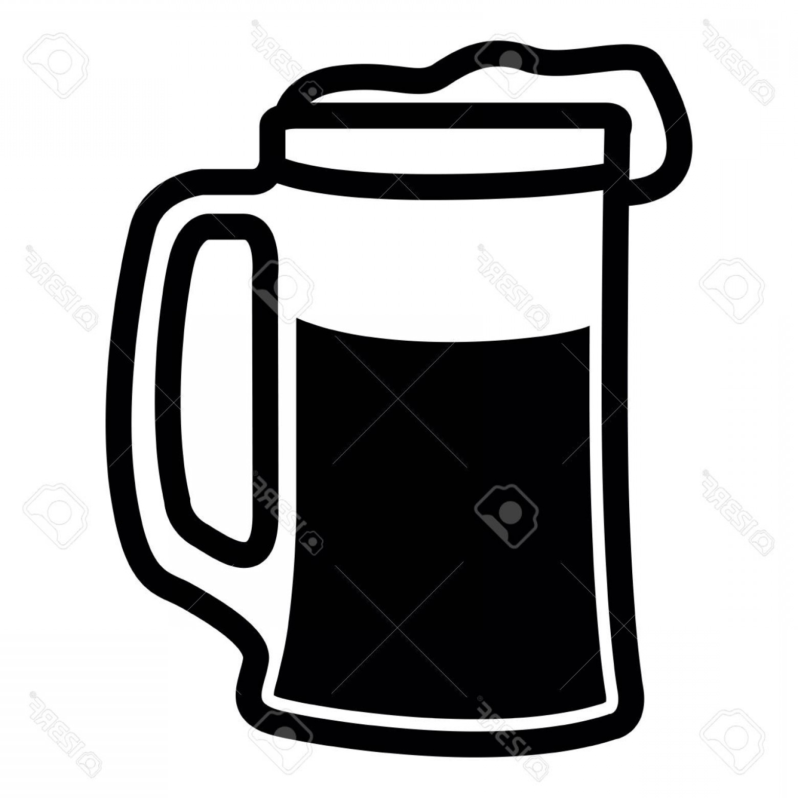 1560x1560 Beer Mug Silhouette Vector Hoodamathrun