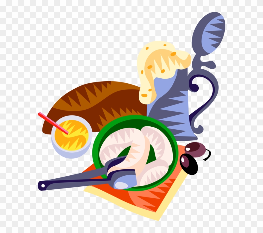 880x780 Vector Illustration Of German Beer Stein With Bar Snacks