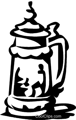 307x480 Beer Stein Royalty Free Vector Clip Art Illustration