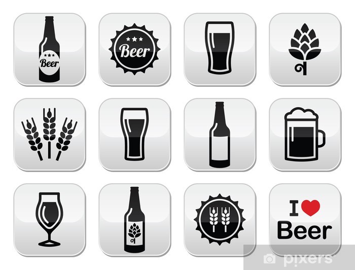 700x532 Beer Vector Icons Set