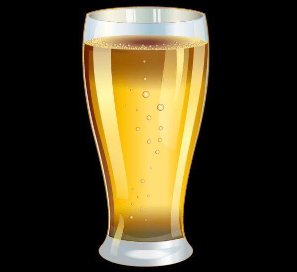 600x550 Glass Of Beer Vector Graphics