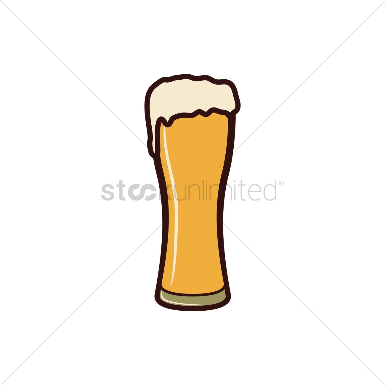 1300x1300 Glass Of Beer Vector Image