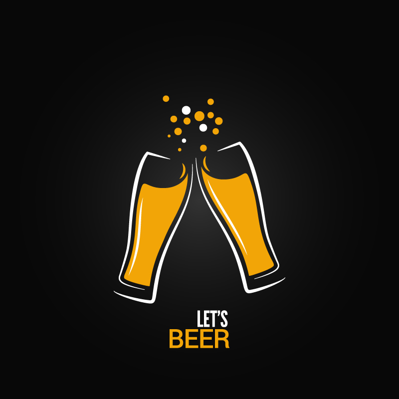 800x800 Yellow Lets Beer Vector Free Vector Graphic Download
