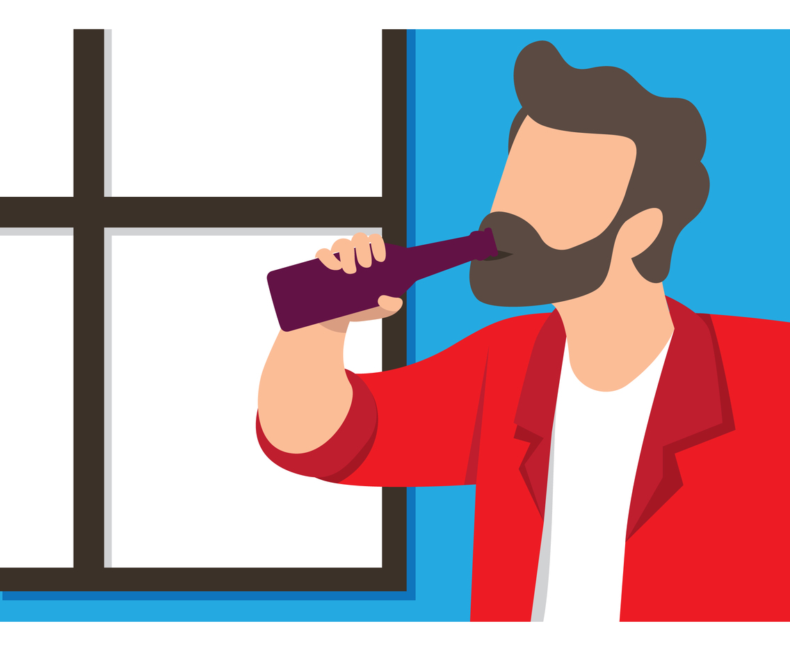 1136x936 Guy Drinking Beer Vector Art Graphics