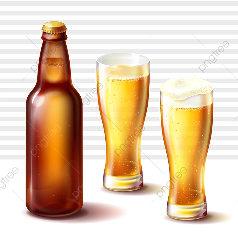 Beer Bottle And Weizen Glasses With Beer Vector, Beer, Ale, Lager 800x800 Beer Bottle And Weizen Glasses With Beer Vector, Beer, Ale, Lager