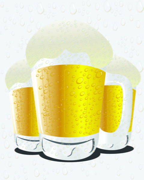 Glass Cups With Beer Vector Graphics Free Graphics Uihere 480x600 Glass Cups With Beer Vector Graphics Free Graphics Uihere
