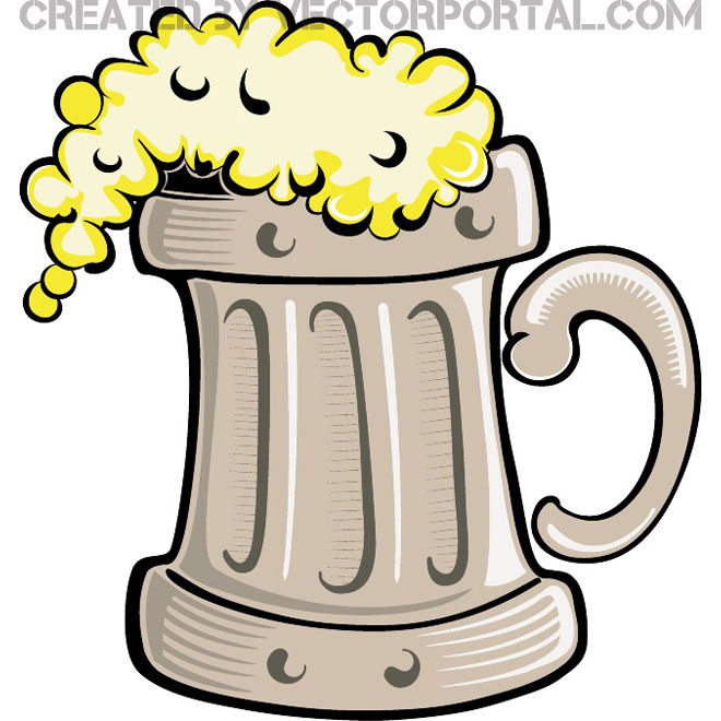 Pint Of Beer Vector Image 660x660 Pint Of Beer Vector Image