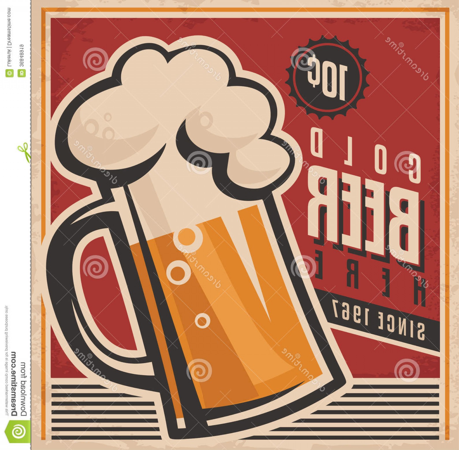 Royalty Free Stock Images Retro Beer Vector Poster Vintage 1590x1560 Royalty Free Stock Images Retro Beer Vector Poster Vintage