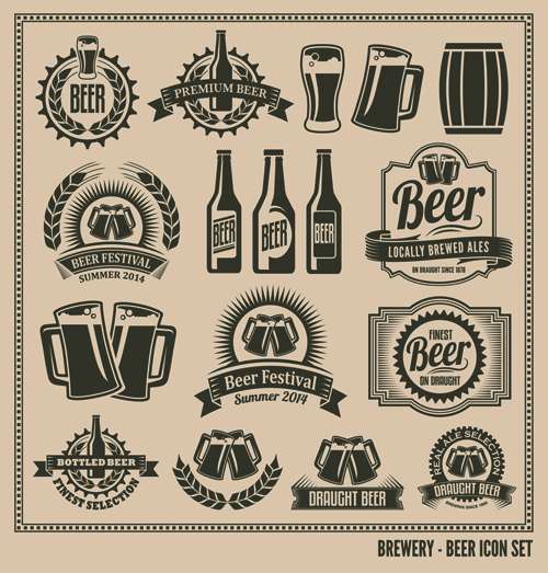 500x523 Classical Beer Labels Creative Vector For Free Download Free