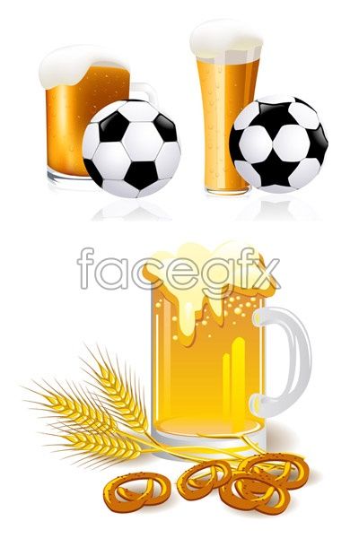 400x610 Football And Beer Vector Cards Men Vector Free, Vector Free