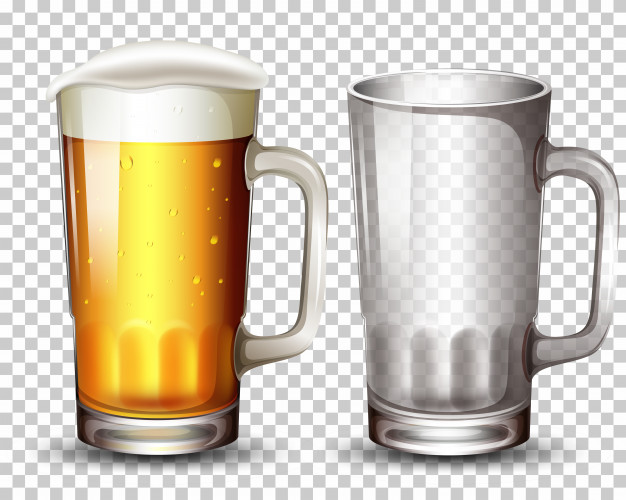 626x500 Set Of Glass And Beer Vector Free Download
