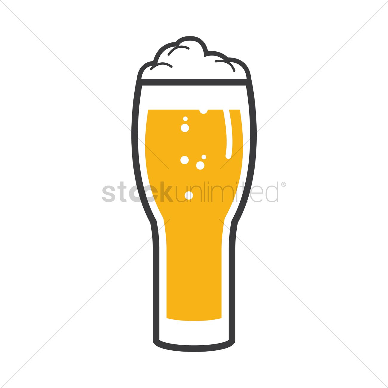 1300x1300 Glass Of Beer Vector Image