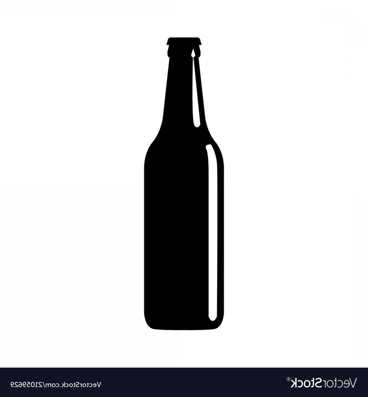 1200x1296 Beer Bottle Black Silhouette Vector Soidergi