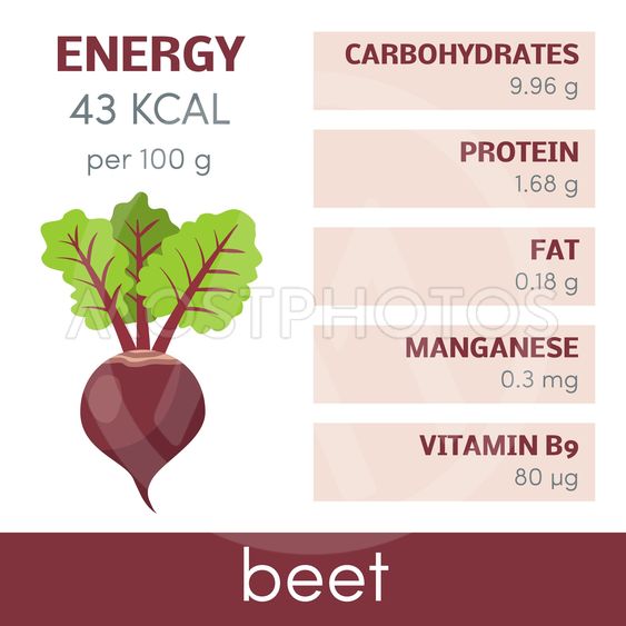 563x563 Beet Vector Infographic