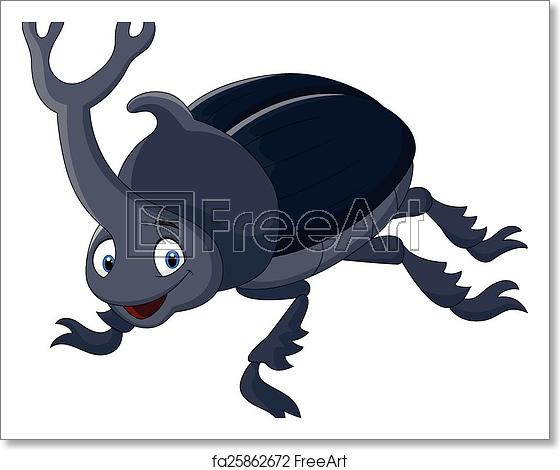 Free Art Print Of Cartoon Stag Beetle Vector Illustration 560x470 Free Art Print Of Cartoon Stag Beetle Vector Illustration