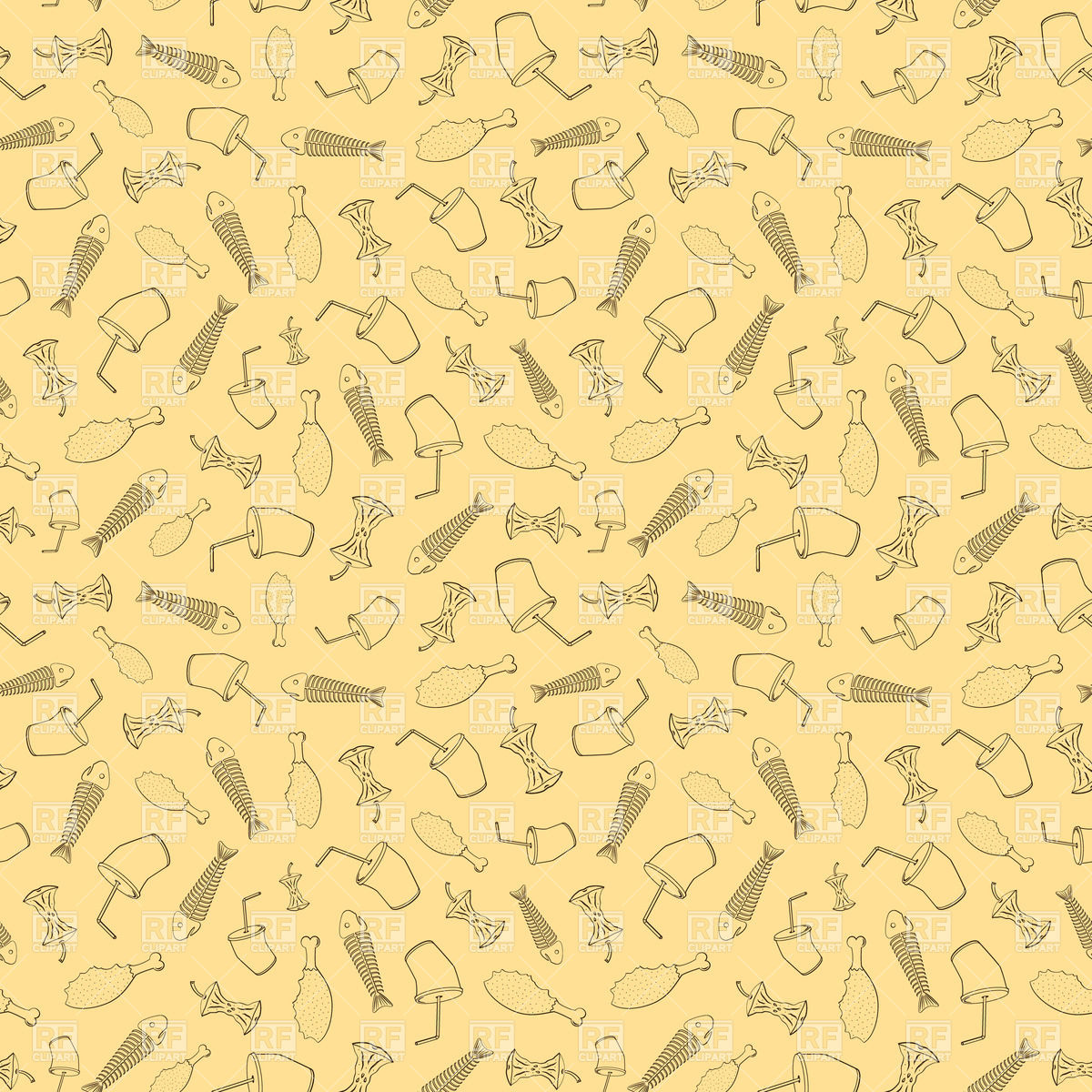 1200x1200 Food Leavings Beige Background Vector Image Of Backgrounds