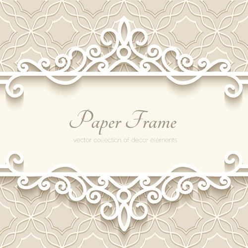 500x500 Paper Frame With Beige Background Vector Free Vector