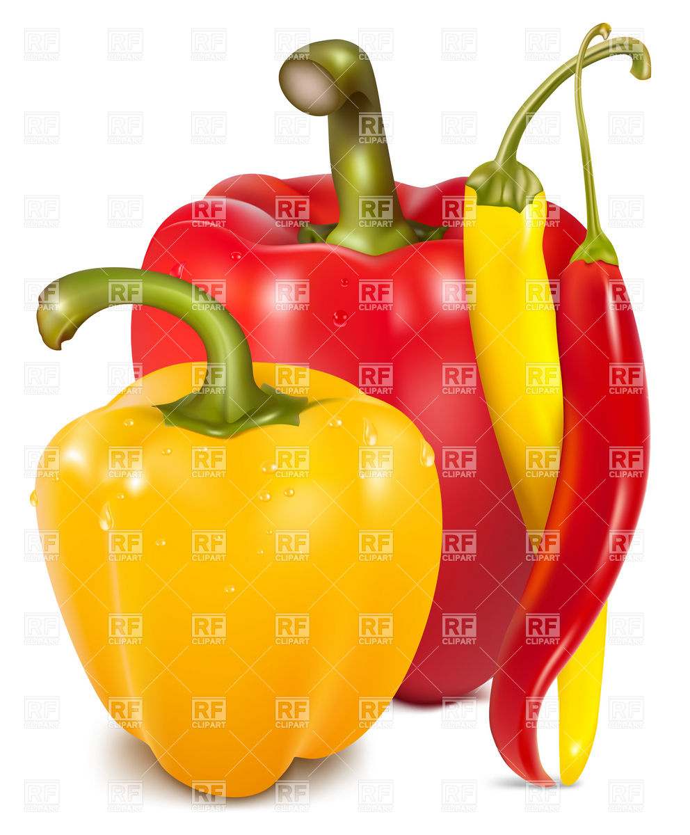 992x1200 Hot And Bell Pepper Vector Image Of Food And Beverages Ivelly