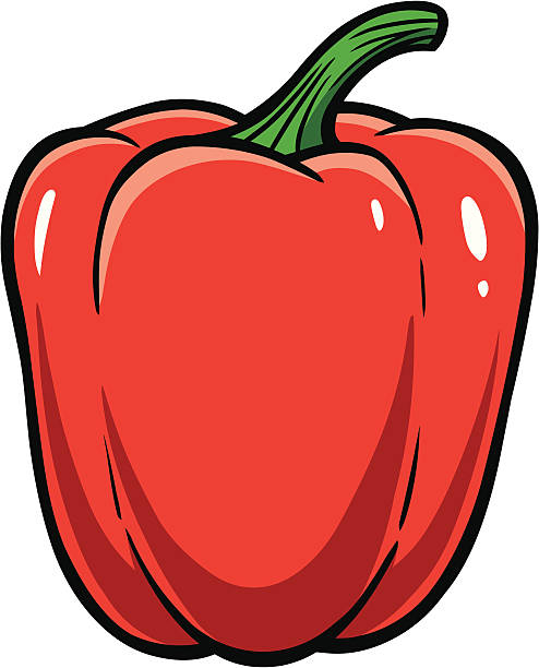 494x612 Red Bell Pepper Clipart